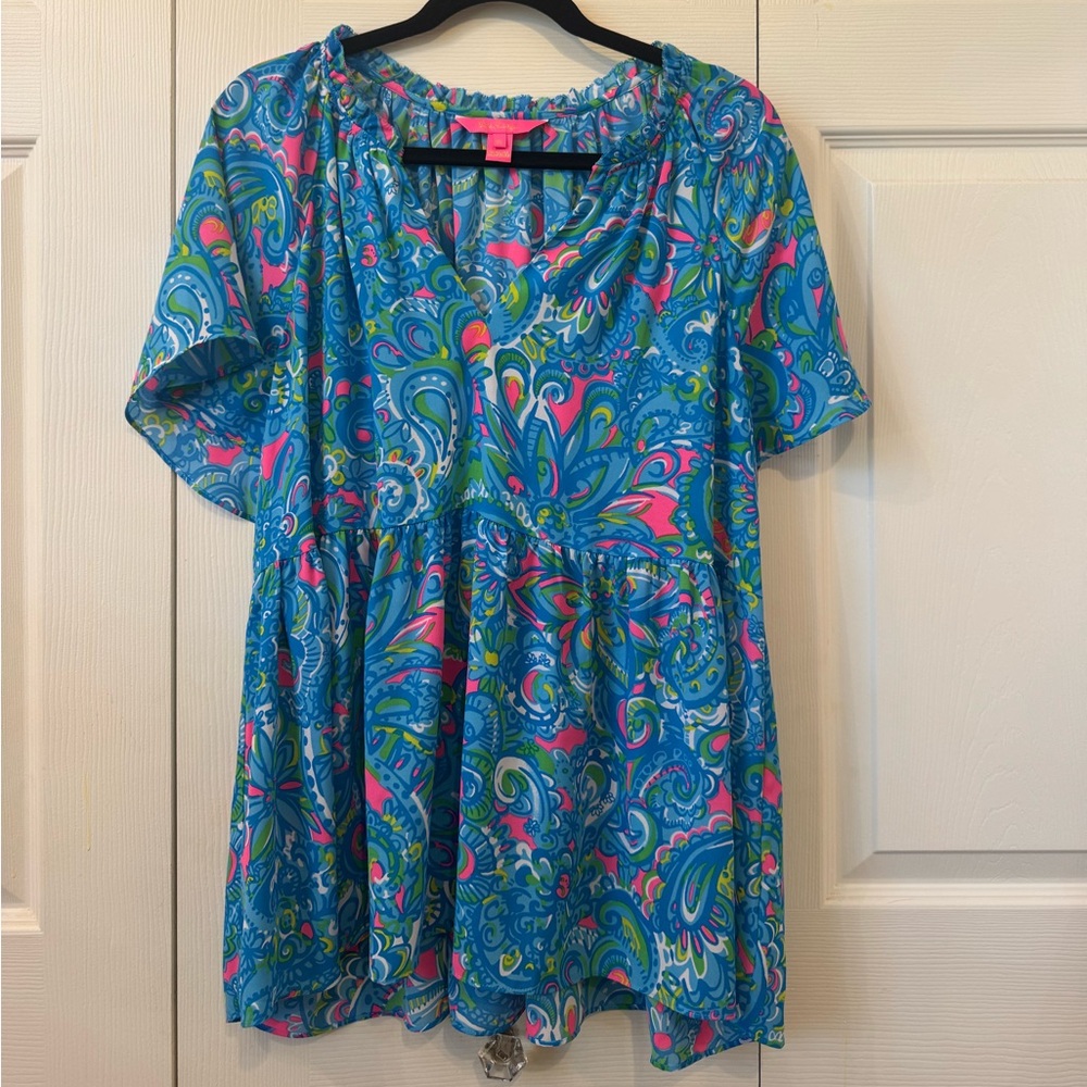 Lilly Pullitzer Zadie Top in “Hey Gull Friend”